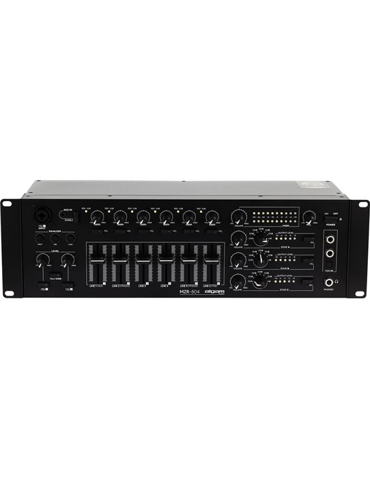 Mezclador de zona de 6 + 2 entradas (4 zonas) rackeable
