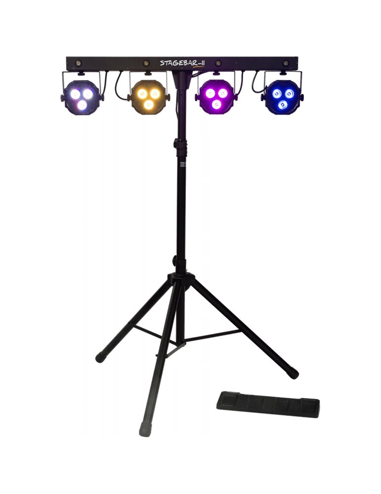 Stage Bar - II Focos LED 2 en 1 de pie y con pedal