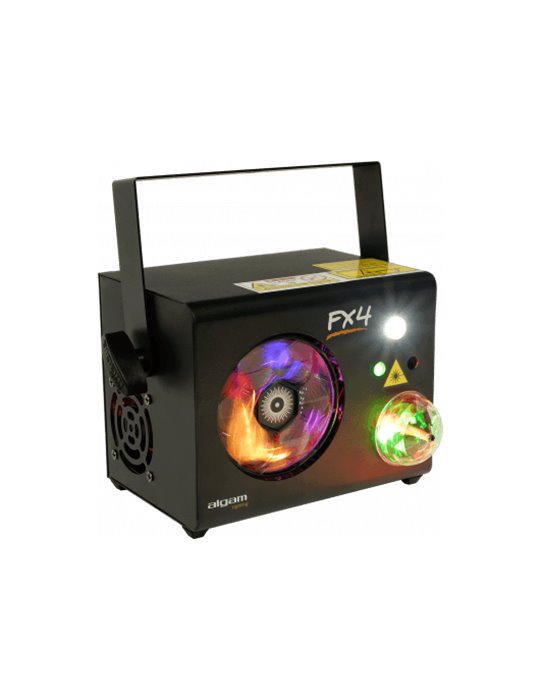 4-in-1 LED Gobo Wheel Projector, Magic Ball, Strobe, RG Laser