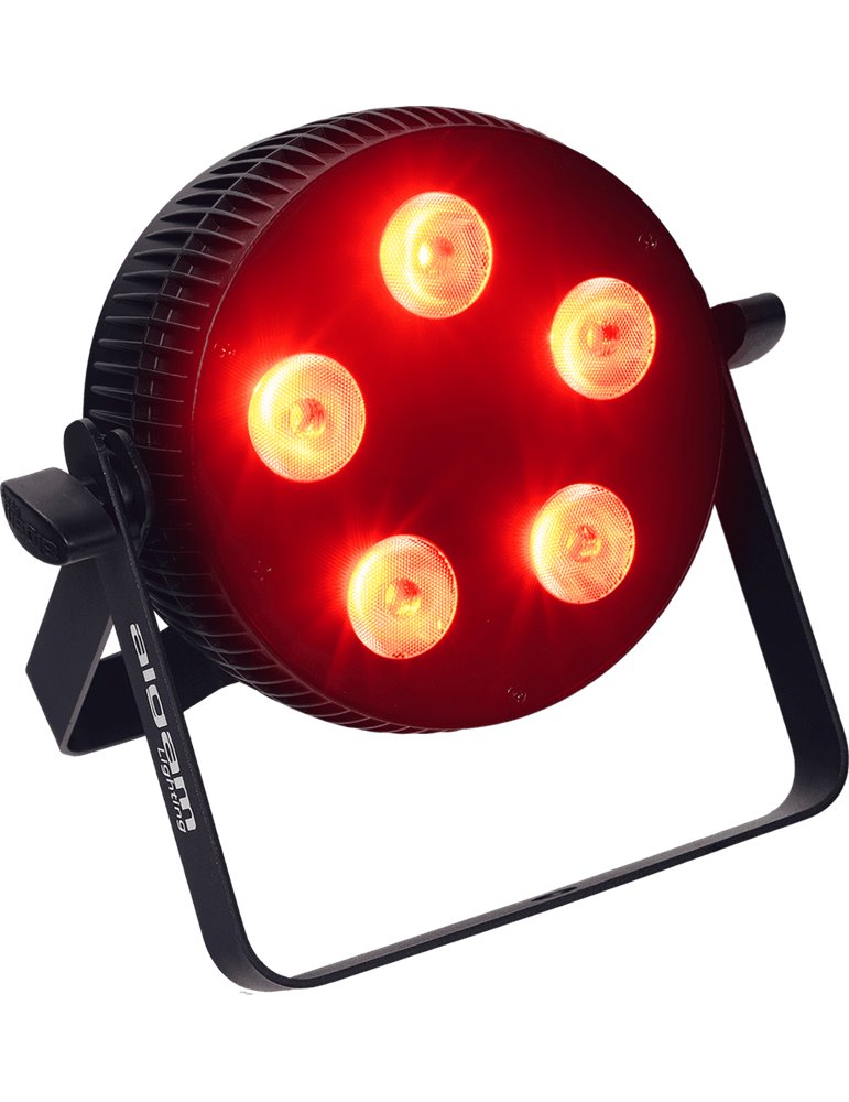 Foco proyector LED 5x10W 4 en 1 RGBW slim