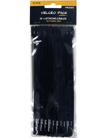 PAQUETE DE 10 BRIDAS DE VELCRO PARA CABLES