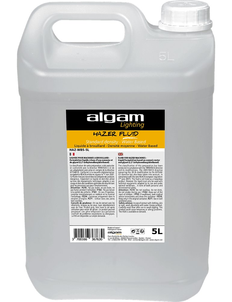 LÍQUIDO DE NIEBLA DE DENSIDAD MEDIA A BASE DE AGUA - 5Lts