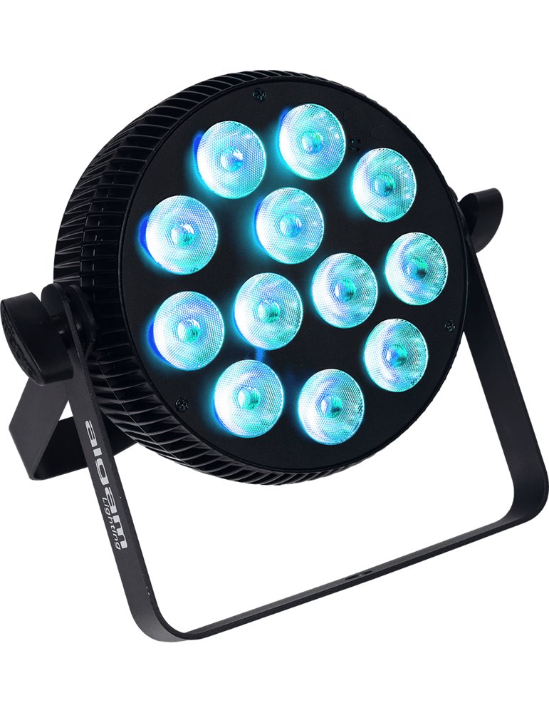 Foco proyector LED 12x10W 4-en-1 RGBW slim