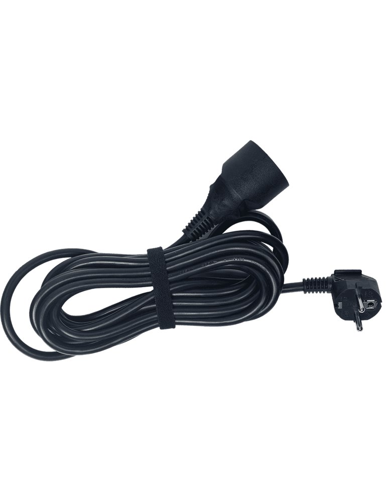 Enchufe alargador estándar PVC H05VV-F - 3G1,5mm² - 5m negro
