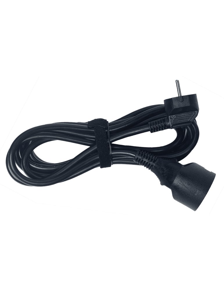Enchufe alargador estándar PVC H05VV-F 3G1,5mm² - 3m negro