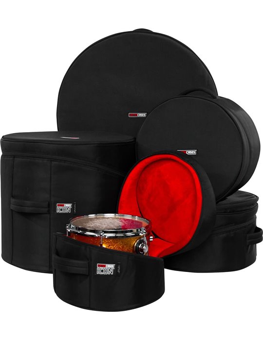 FUNDA GATOR G-ICON SET JAZZ FUSION (4 PIEZAS)