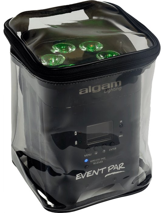 FUNDA IMPERMEABLE TRANSPARENTE PARA "PAR LED"