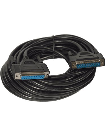 CABLE NEGRO ILDA DE 10 METROS PARA LÁSERS