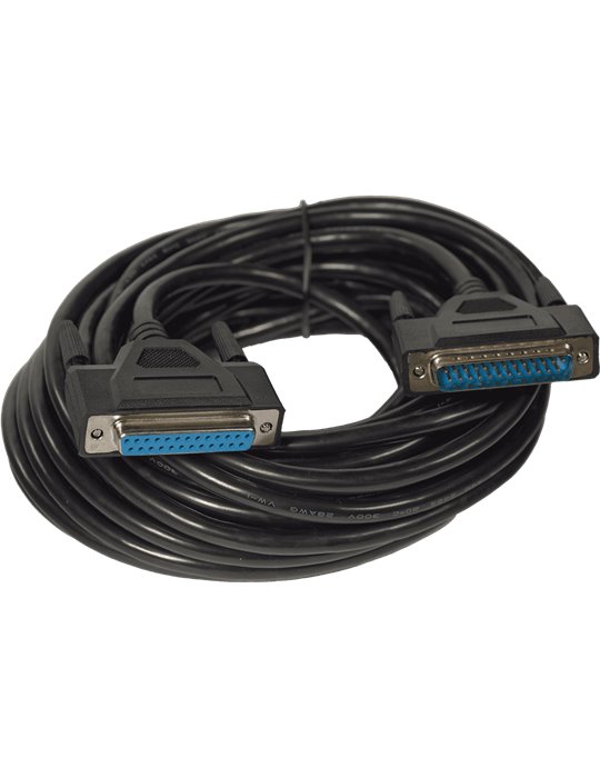 CABLE NEGRO ILDA DE 10 METROS PARA LÁSERS