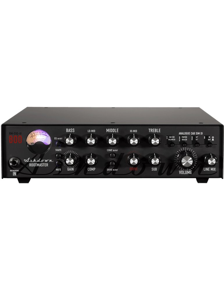 AMPLIFICADOR BAJO CABEZAL DE TRANSISTOR ASHDOWN RM EVO III - 800w