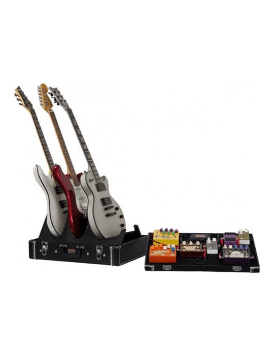 PEDALERA + SOPORTE PARA 3 GUITARRAS GATOR