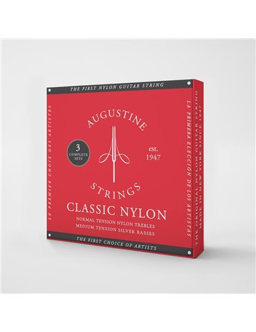 PACK 3 JUEGOS CLÁSICA NYLON - TENSIÓN NORMAL