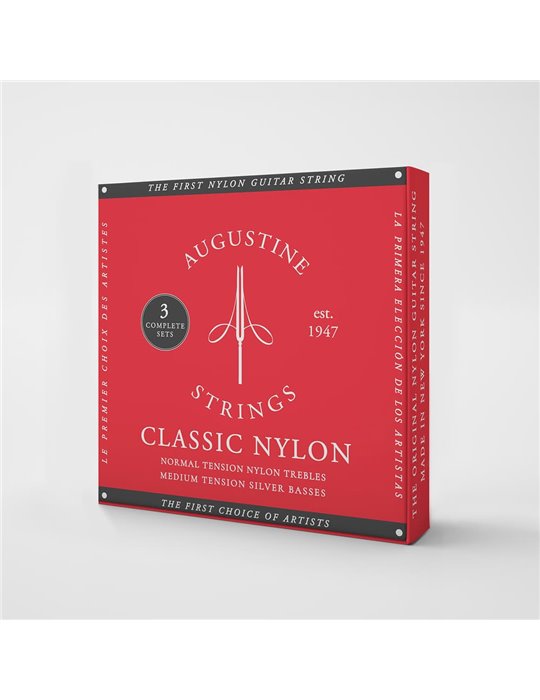 PACK 3 JUEGOS CLÁSICA NYLON - TENSIÓN NORMAL