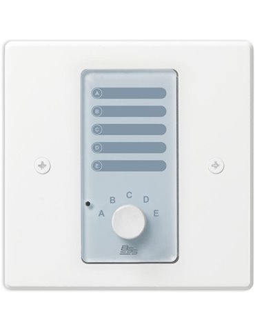 Controlador analógico con selector de fuente de 5 posiciones Blanco