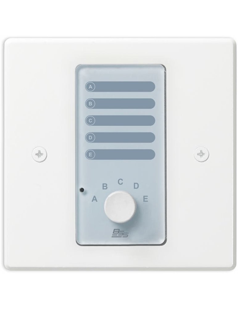 Controlador analógico con selector de fuente de 5 posiciones Blanco