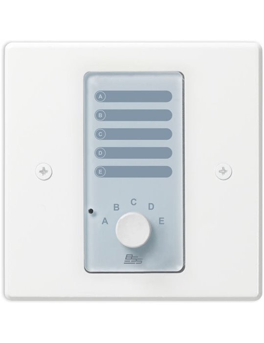 Controlador analógico con selector de fuente de 5 posiciones Blanco