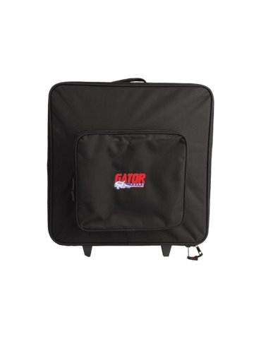 FUNDA REFORZADA PARA 4x PAR 64 LED "GATOR NYLON" - CON RUEDAS 2