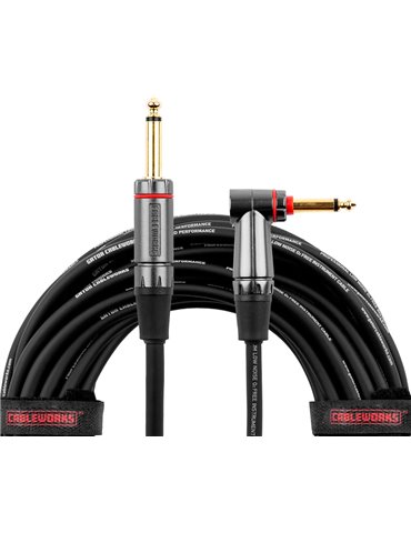 Cable de instrumento jack recto/jack acodado (con silent) - 3 m