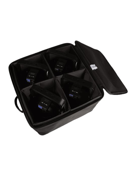 FUNDA REFORZADA PARA 4x PAR 64 LED "GATOR NYLON" - CON RUEDAS