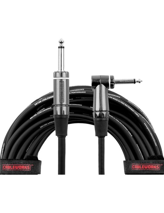 Cable de instrumento jack recto/jack acodado - 3 m