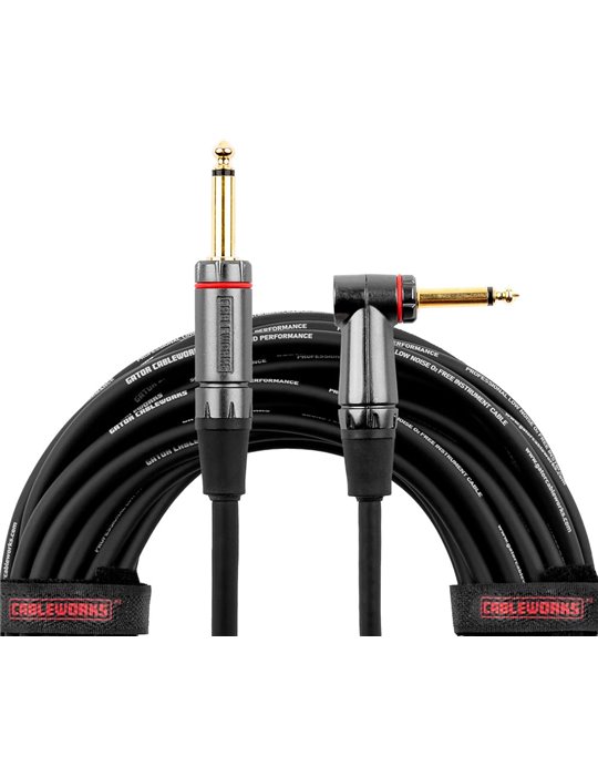 Cable de instrumento jack recto/jack acodado - 9 m