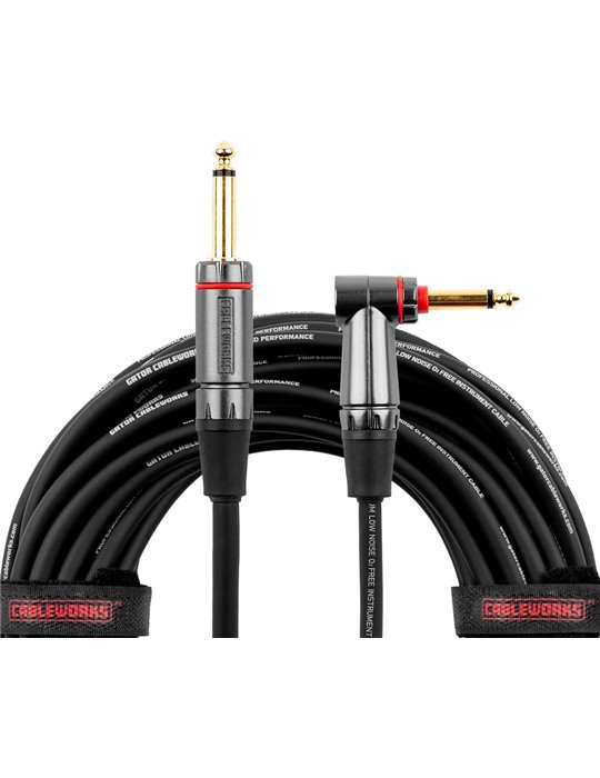 Cable de instrumento jack recto/jack acodado (con silent) - 9 m