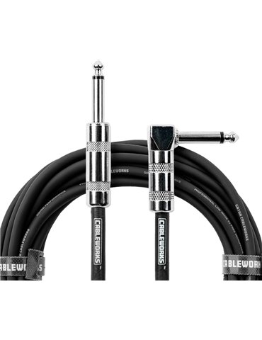 Cable de instrumento jack recto/jack acodado - 6 m
