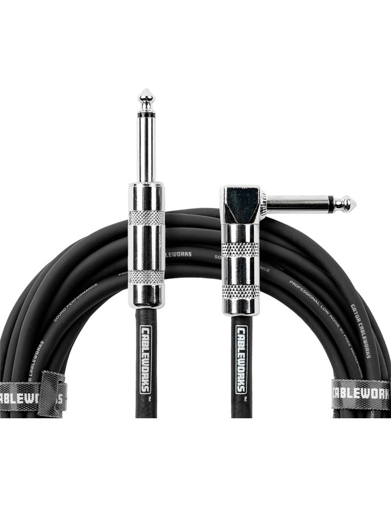 Cable de instrumento jack recto/jack acodado - 6 m