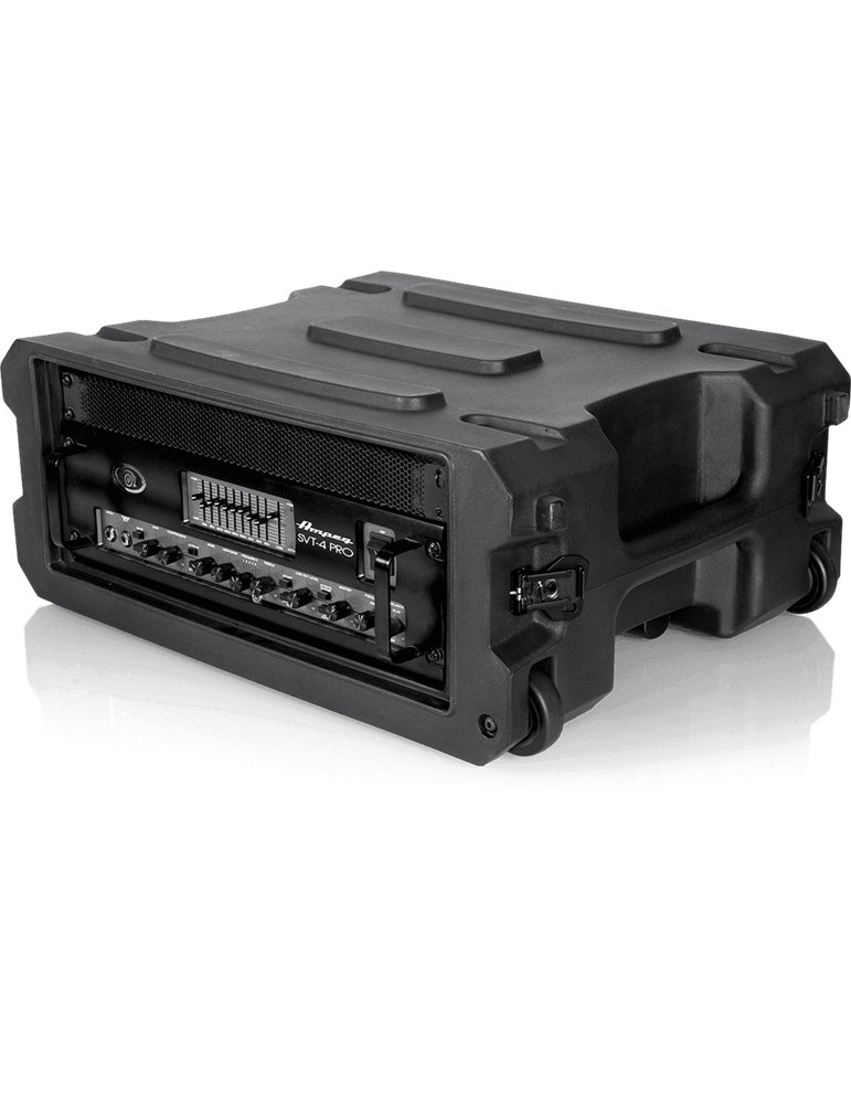 RACK FLIGHTCASE "GATOR G-PRO" PARA 4 UNIDADES - 19" (CON RUEDAS)