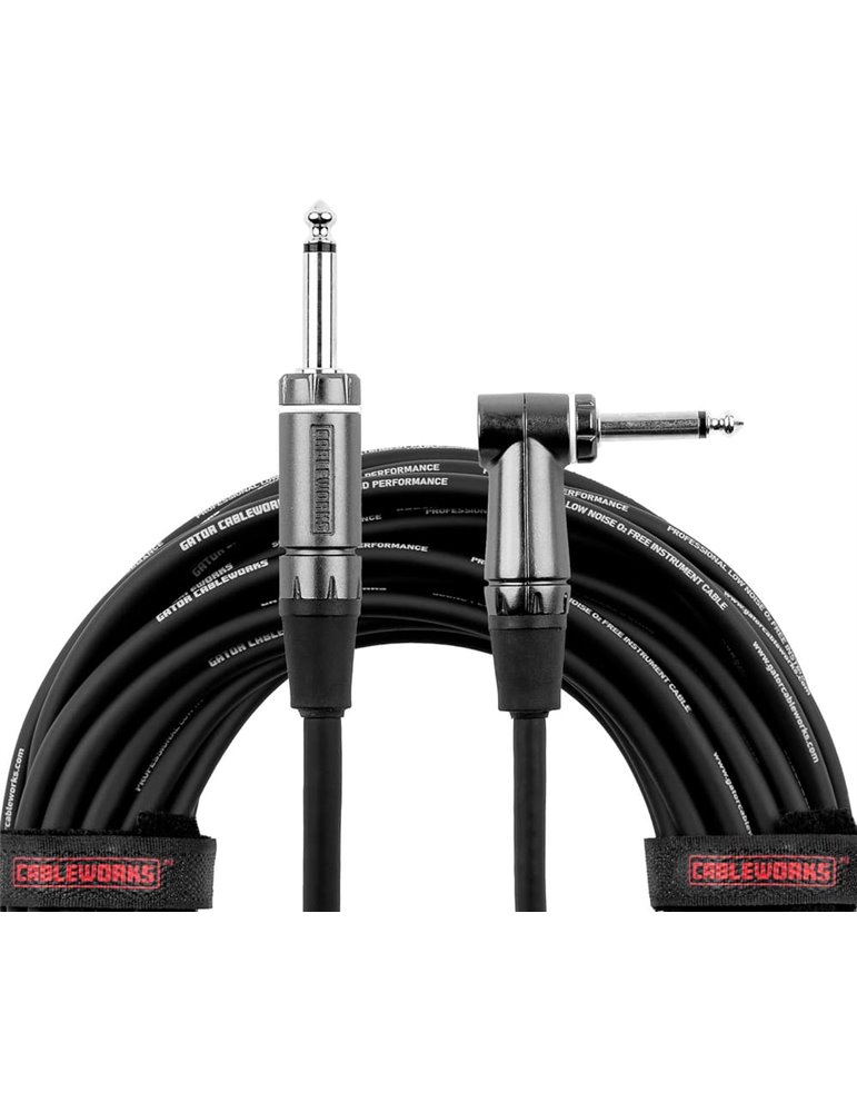 Cable de instrumento jack recto/jack acodado - 9 m