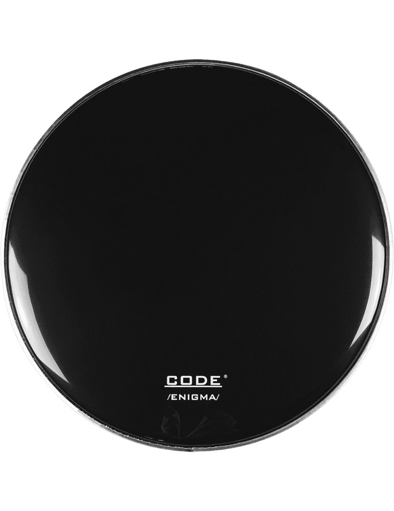 PARCHE BOMBO CODE RESONANTE 24" ENIGMA NEGRO
