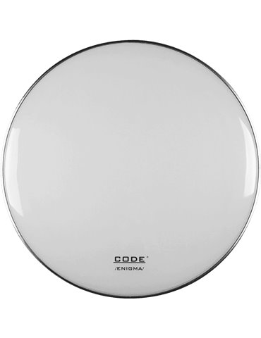 PARCHE BOMBO CODE RESONANTE 24" ENIGMA BLANCO