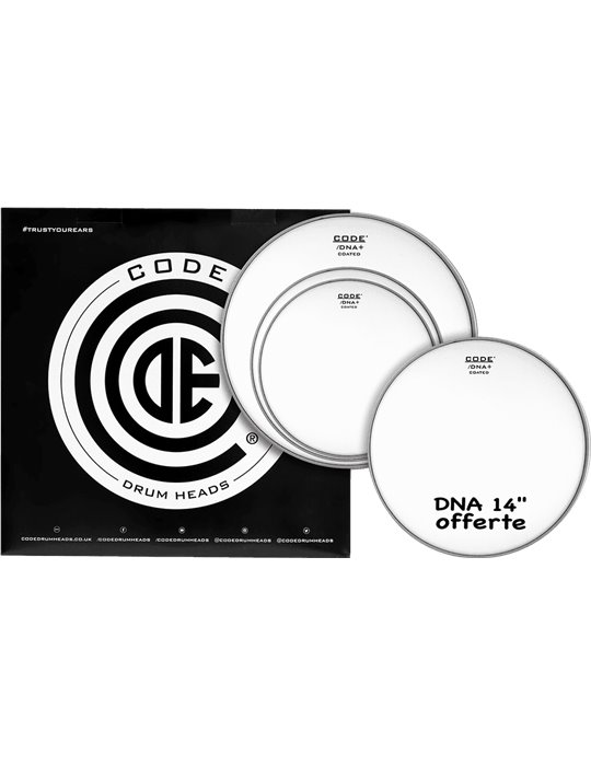 TOM PACK CODE DNA STANDARD BLANCO (12,13,16" + DNA 14 ")