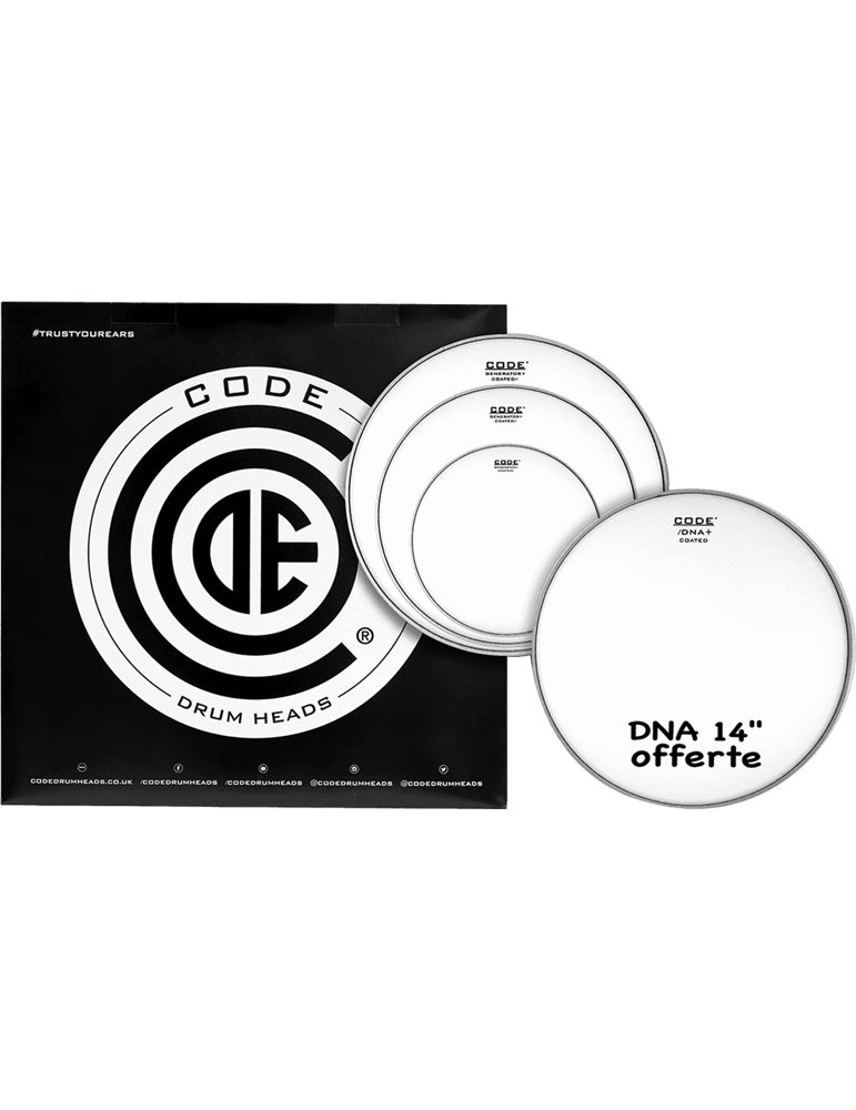 TOM PACK CODE GENERATOR FUSION BLANCO (10,12,14" + DNA 14 ")