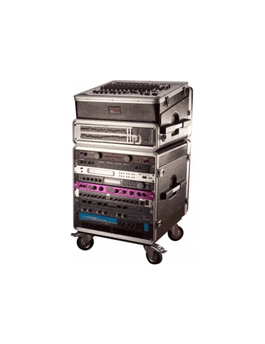 RACK FLIGHT GATOR 19" POLIETILENO PARA 10 UNIDADES - CON RUEDAS