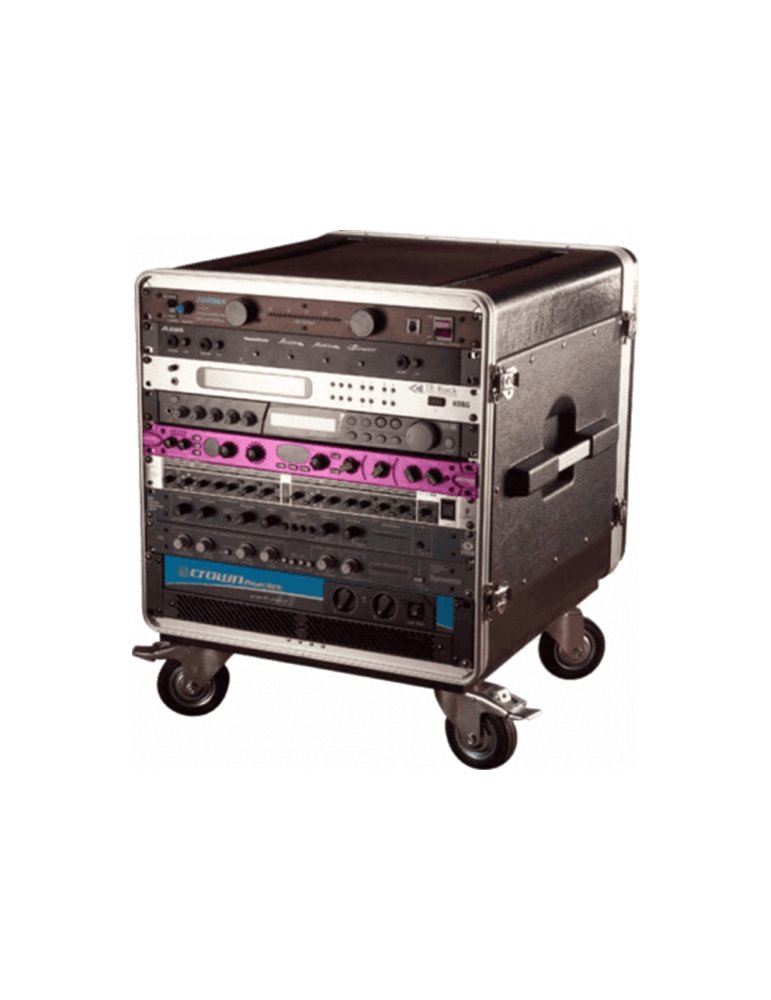 RACK FLIGHT GATOR 19" POLIETILENO PARA 10 UNIDADES - CON RUEDAS