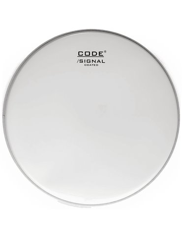 PARCHE BOMBO CODE 22" SIGNAL COATED (Blanco)