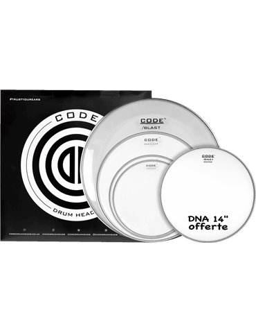 FULL PACK CODE GENERETOR TRANSPARENTE FUSION (10,12,14,20" + CAJA DNA 14" COATED)