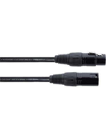 Cable de micrófono XLR de 3 m