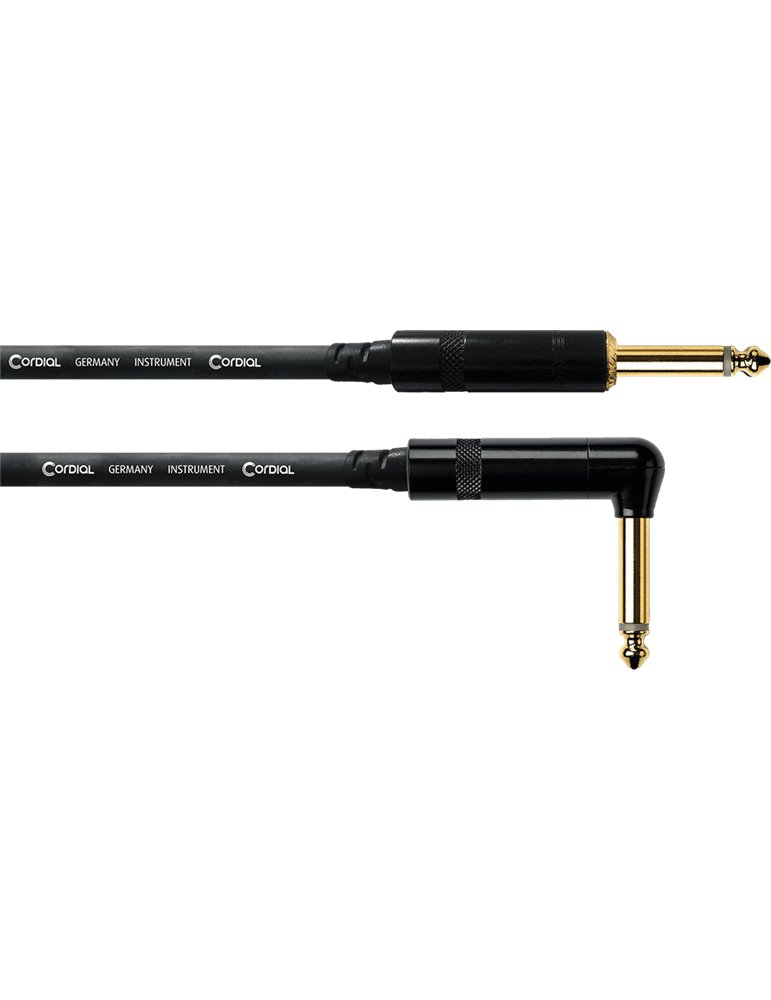 Cable de instrumento jack-jack Recto/Acodado de 3m