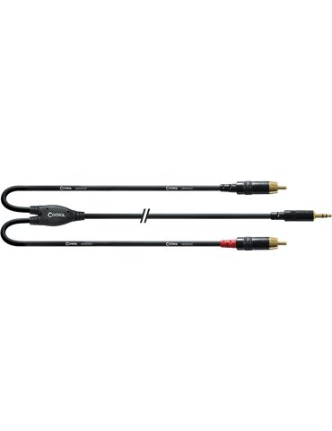 Cable Y minijack estéreo/2 Rca 3 m