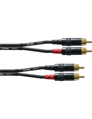 Cable de audio Rca/Rca doble 90 cm