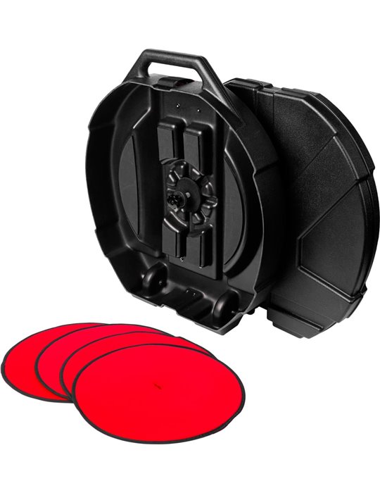 Estuche rígido Gator de 24? para platos con ruedas