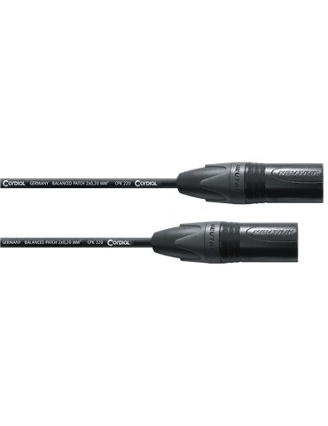 Adaptador cable de micrófono XLR macho/macho