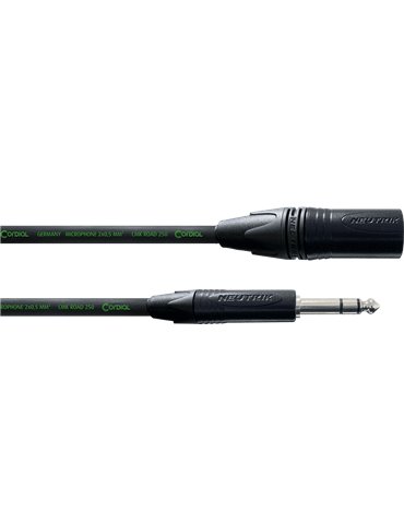 Cable de audio jack estéreo/XLR macho 5 m