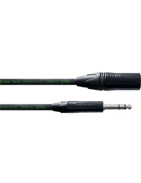 Cable de audio jack estéreo/XLR macho 5 m