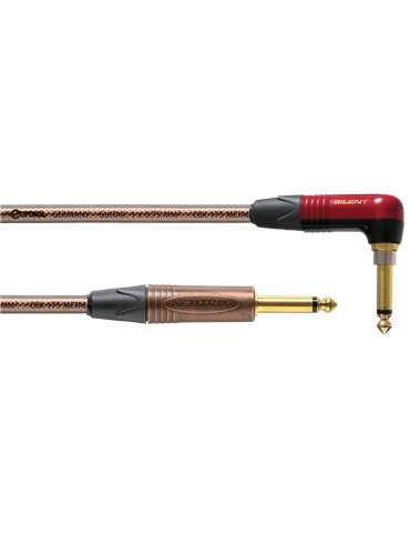 Cable de guitarra jack/jack acodado SILENT Metal - 6m