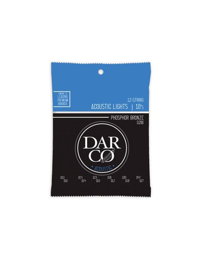 JUEGO ACÚSTICA PHOSPHOR BRONZE 92/8 12 St. LIGHT 10-47