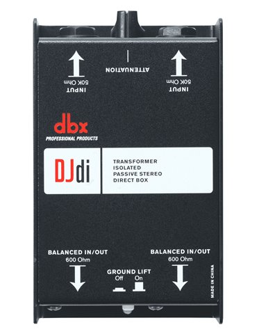 Caja DI pasiva de 2 canales