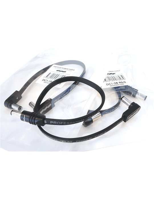 CABLE ALIMENTACIÓN AA FLAT Negro - 18 cm